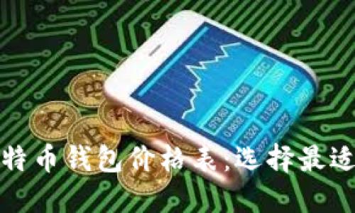 全面解读比特币钱包价格表：选择最适合你的钱包